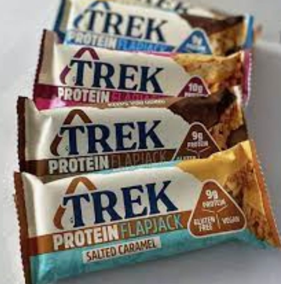 Four protein flapjack bars in their wrappers