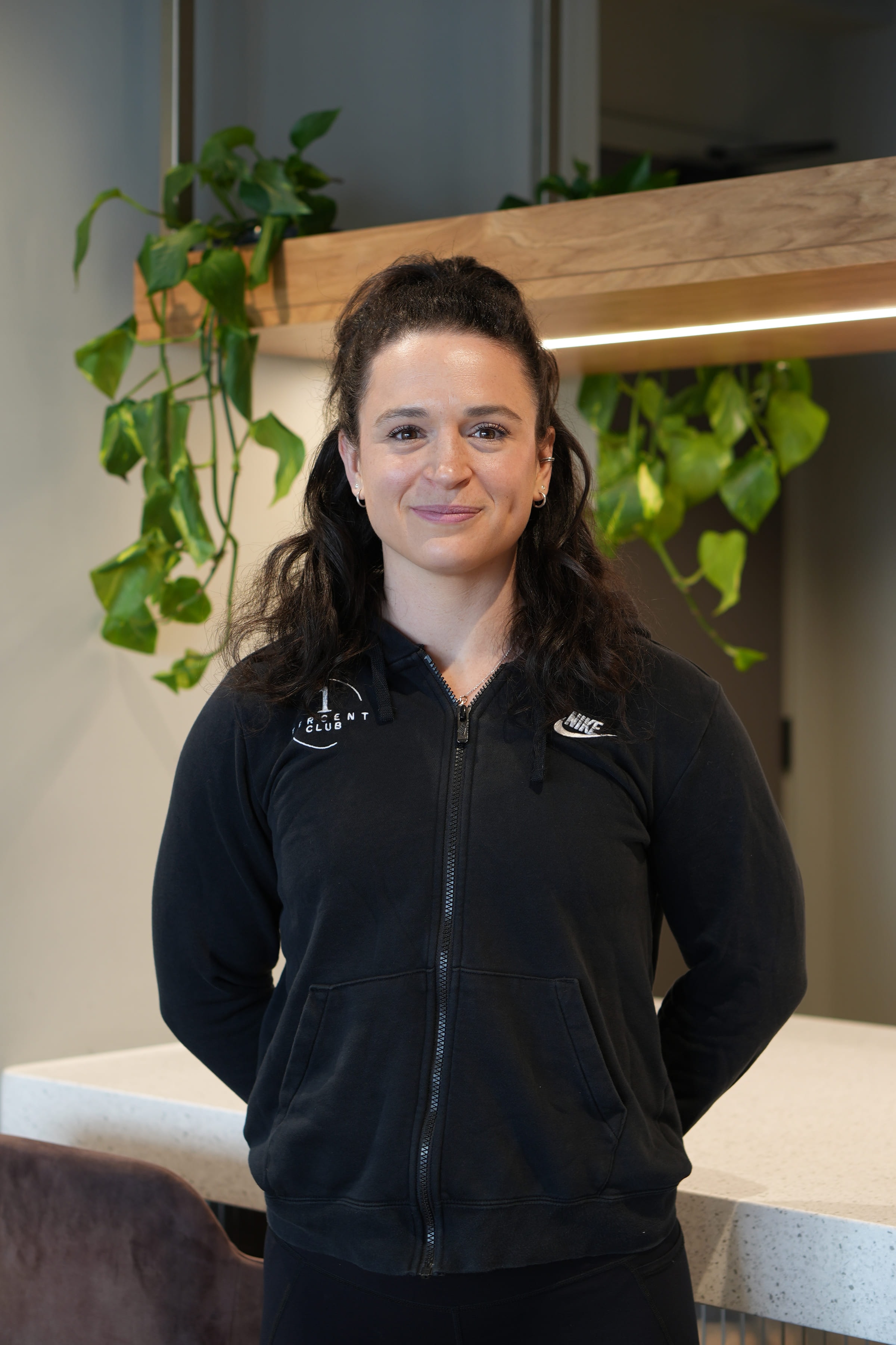 Lizzie Bell, director and women's health specialist, at the studio